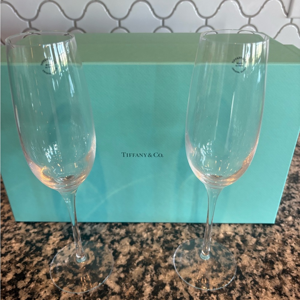 Tiffany & Co. White Crystal Drinkware